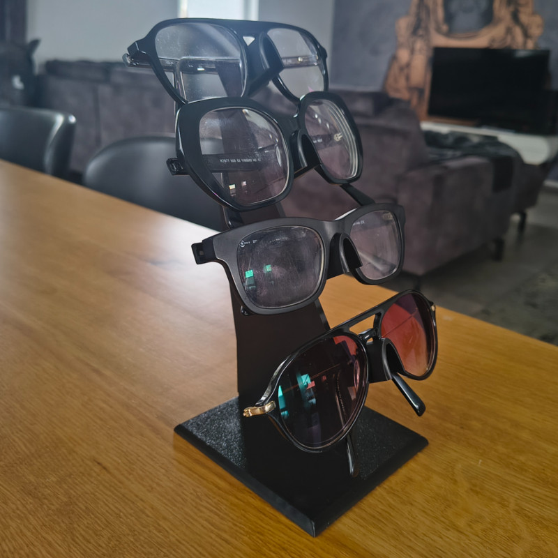 Yelken Tasarımlı 4lü Gözlük Standı - Şık Gözlük Tutucu