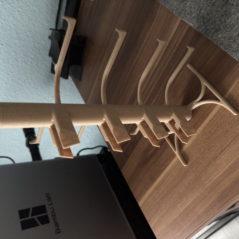 Modüler Güneş Gözlüğü Standı - Ahşap PLA 3D Baskı