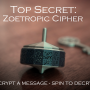 Özel Mesajlı 3D Baskı Gizemli Dönen Top - Zoetropic Şifre
