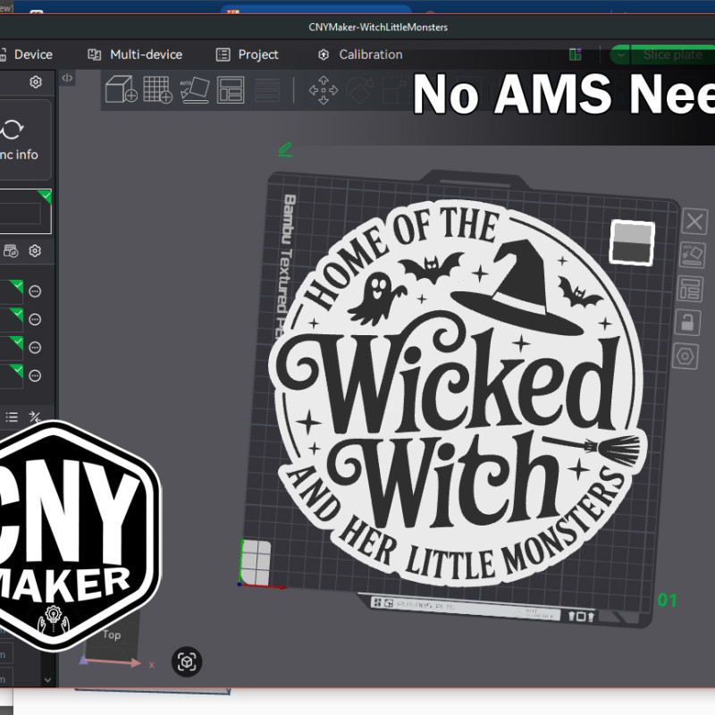 Cadı ve Canavarlar Halloween Duvar Dekoru - 3D Baskılı