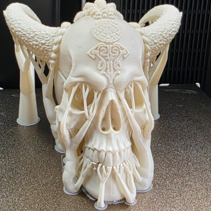 Fantezi Viking Kafatası Heykeli - 3D Baskı Dekor Fantezi Viking Kafatası Heykeli - 3D Baskı Dekor