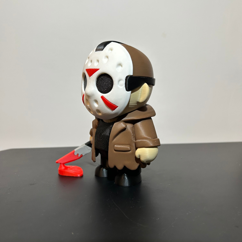 Jason Voorhees 3D Baskılı Korku Figürü - Halloween Dekorasyon