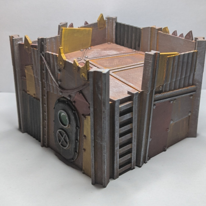 Savaş Alanı Hurda Kulübeleri - 3D Baskı Mimari Minyatür