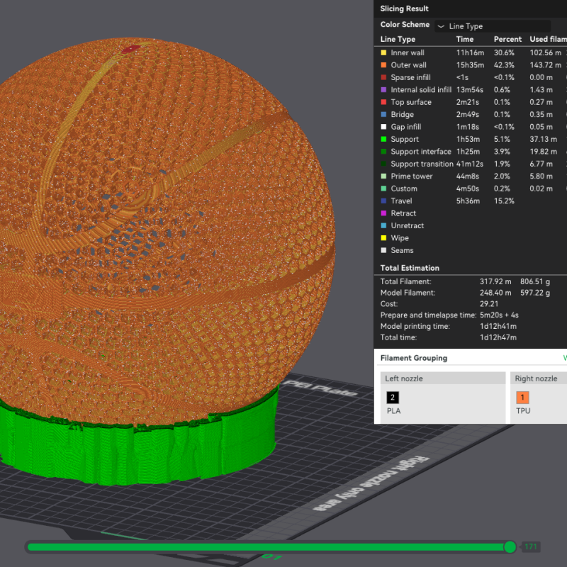 Havalı Peba Airless Basketbol Topu - Özelleştirilebilir Logo