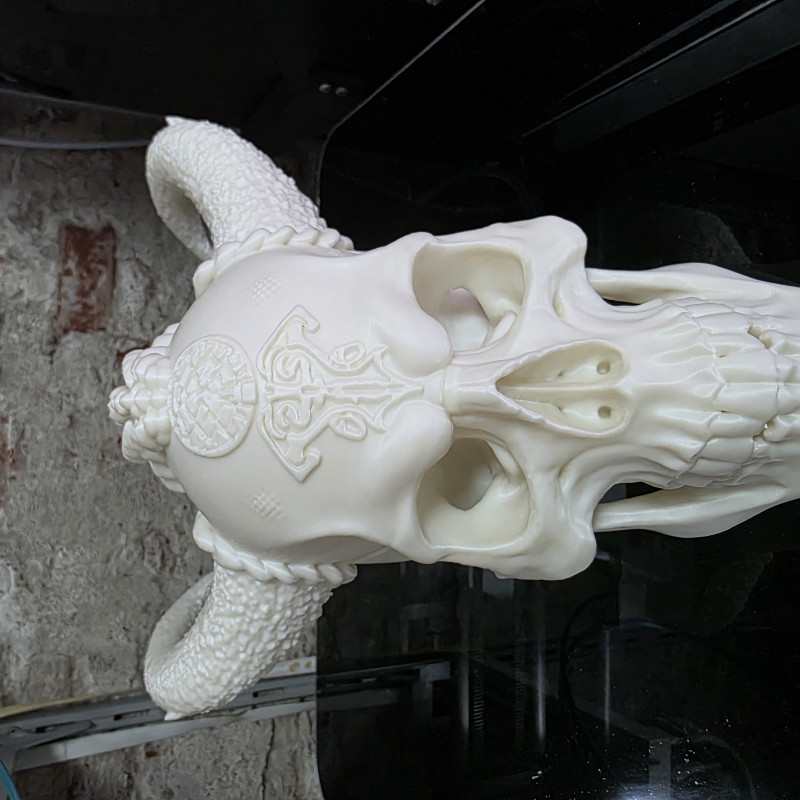 Fantezi Viking Kafatası Heykeli - 3D Baskı Dekor Fantezi Viking Kafatası Heykeli - 3D Baskı Dekor