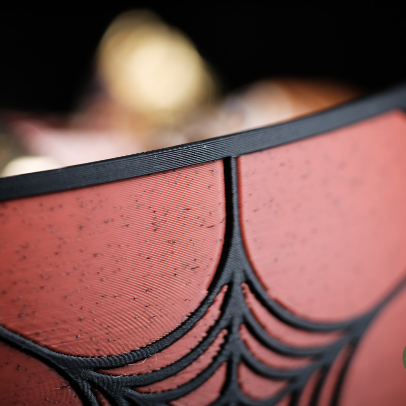 Minimalist Örümcek Ağı Desenli Cadılar Bayramı Şeker Kasesi - 3D Baskı