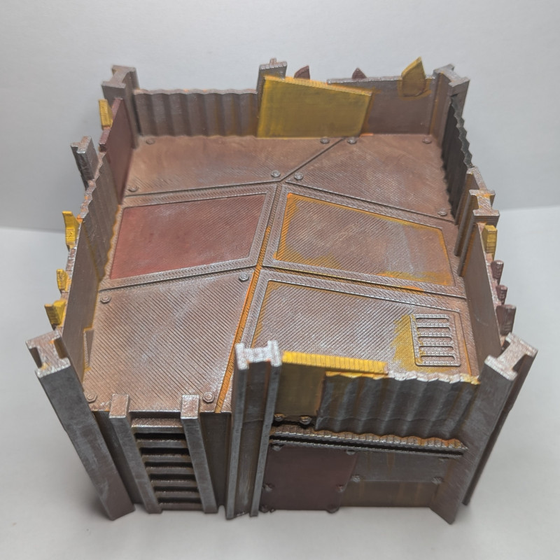 Savaş Alanı Hurda Kulübeleri - 3D Baskı Mimari Minyatür