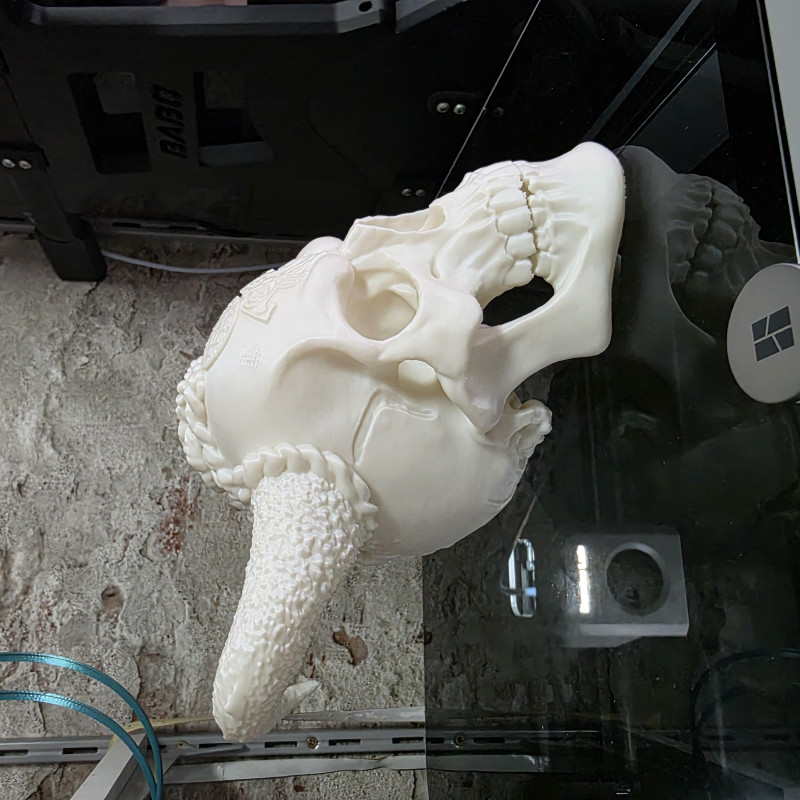 Fantezi Viking Kafatası Heykeli - 3D Baskı Dekor Fantezi Viking Kafatası Heykeli - 3D Baskı Dekor