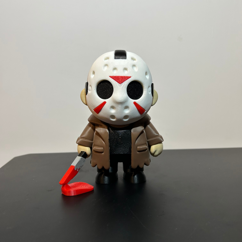 Jason Voorhees 3D Baskılı Korku Figürü - Halloween Dekorasyon