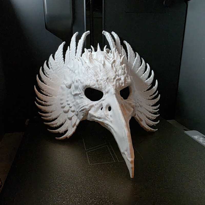 Gotik Kuzgun Maskesi - 3D Baskı Kostüm Aksesuarı