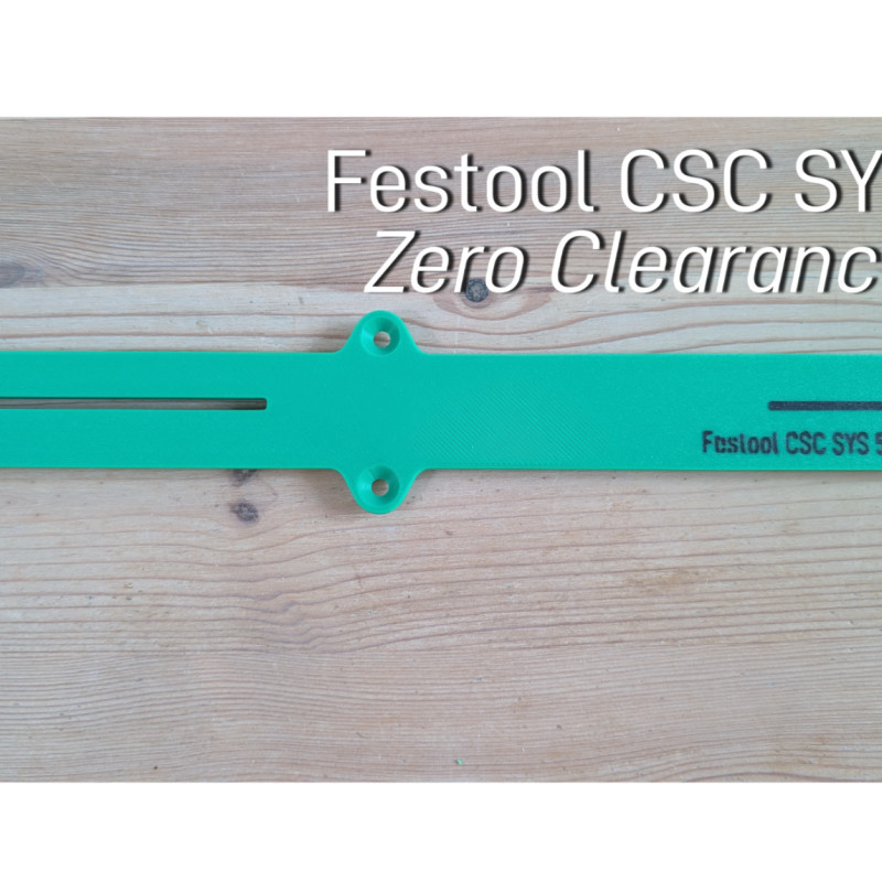 Festool CSC SYS 50 Sıfır Boşluklu Testere İnsert - 3D Baskılı Yedek Parça