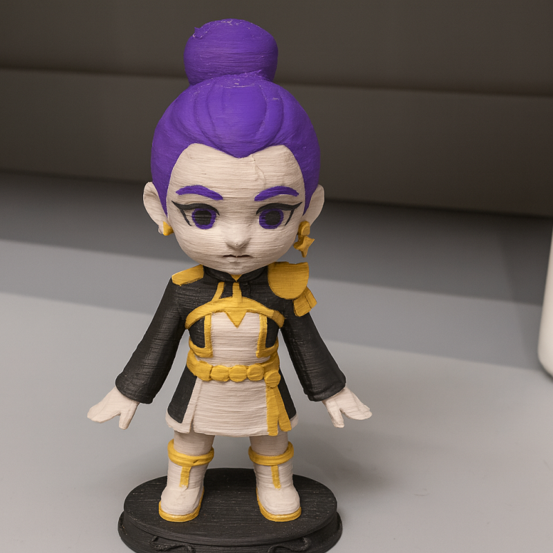 Rumi K-Pop Demon Hunters Chibi Figür - 3D Baskı Koleksiyon Ürünü