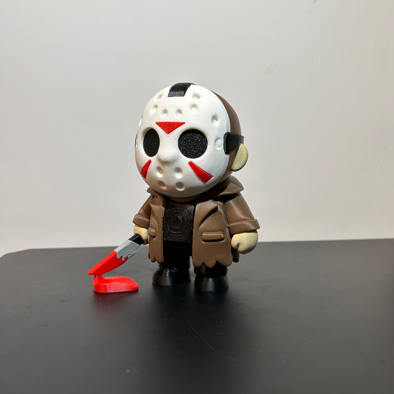 Jason Voorhees 3D Baskılı Korku Figürü - Halloween Dekorasyon