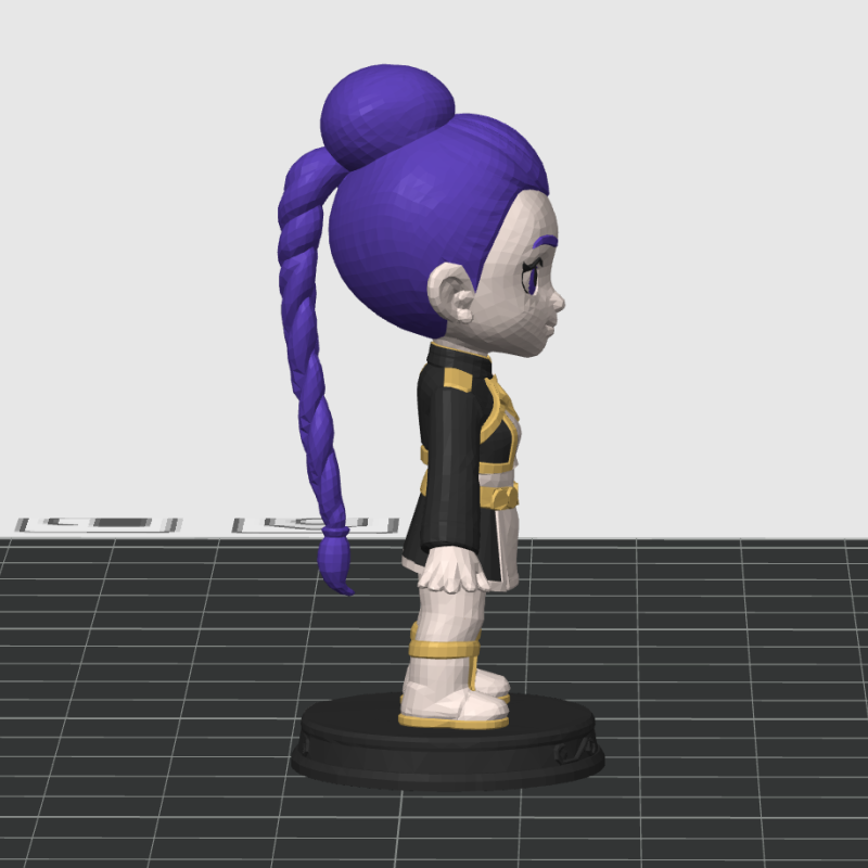 Rumi K-Pop Demon Hunters Chibi Figür - 3D Baskı Koleksiyon Ürünü