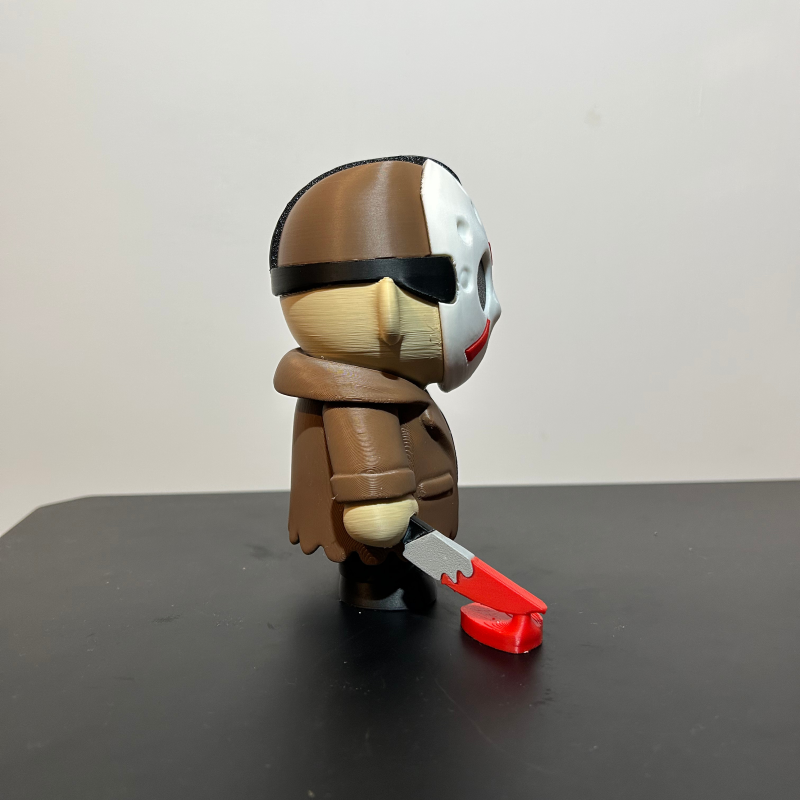 Jason Voorhees 3D Baskılı Korku Figürü - Halloween Dekorasyon