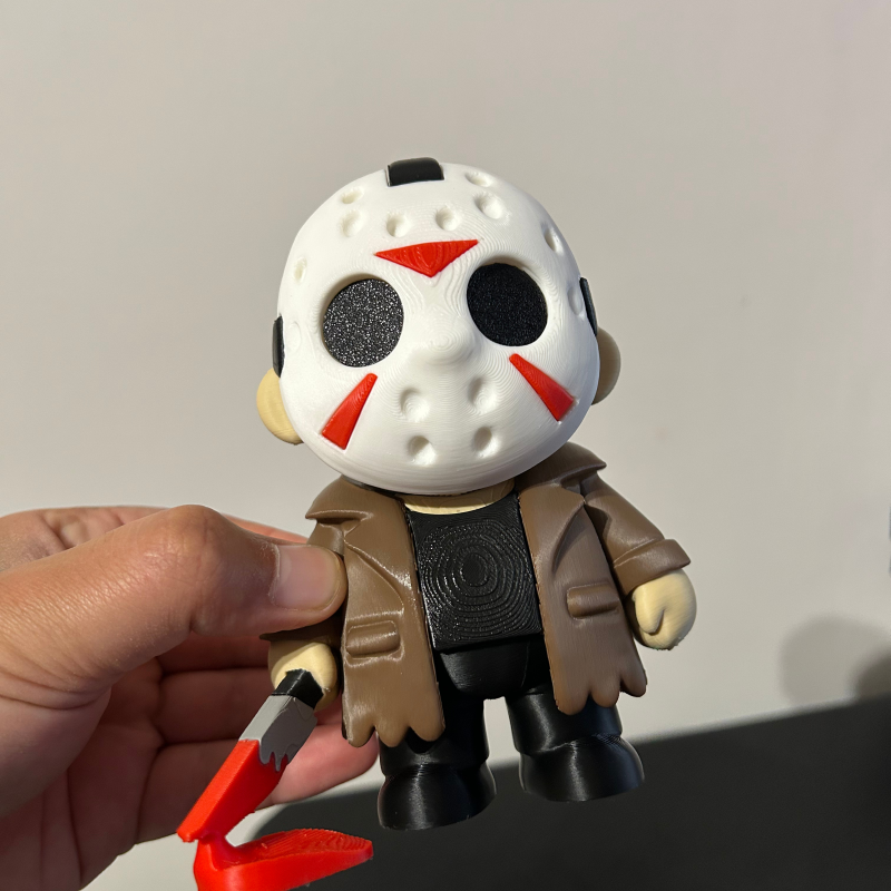 Jason Voorhees 3D Baskılı Korku Figürü - Halloween Dekorasyon