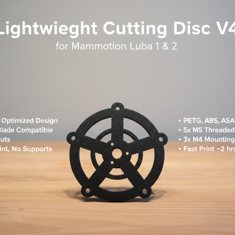 Mammotion Luba 5 Bıçaklı Kesme Diski V4 - Hafif ve Verimli