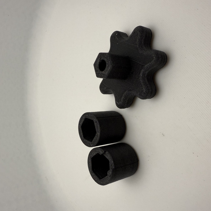 M8 Vida için 3D Baskı Yıldız Kolu - DIY ve Robotik Projeler