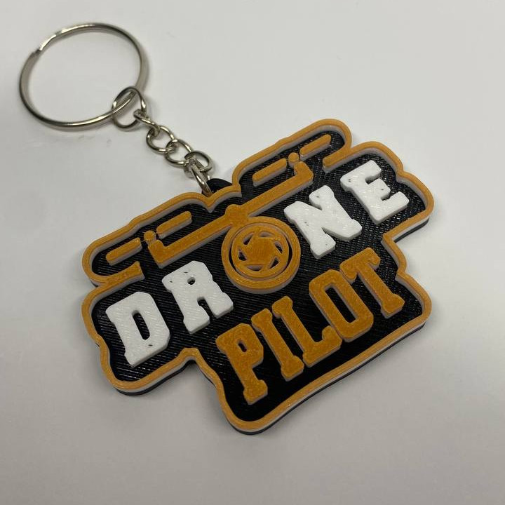 DRONE PILOT Anahtarlık - 3D Baskılı Drone Tutkunları İçin Özel Tasarım