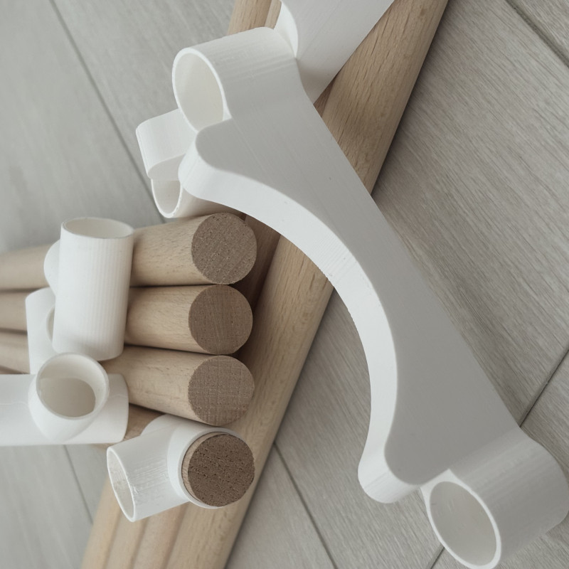 Modüler Şişe Rafı - 3D Baskılı Mekan Tasarruflu Şişe Tutucu