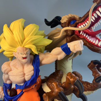 Dragon Ball Super 3 Dragon Fist Goku 3D Baskı Heykel - Anime Koleksiyon
