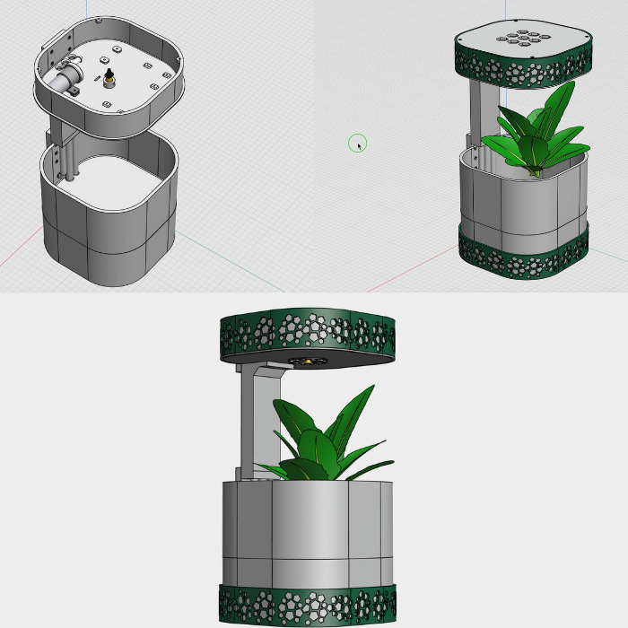 Akıllı Otomatik Sulama Saksı - 3D Baskı Ev Bitkisi Çözümü Akıllı Otomatik Sulama Saksı - 3D Baskı Ev Bitkisi Çözümü