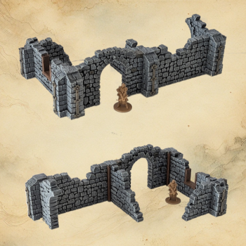 Unutulmuş Harabeler Ruine V4A - 3D Baskı Mimari Modül Seti