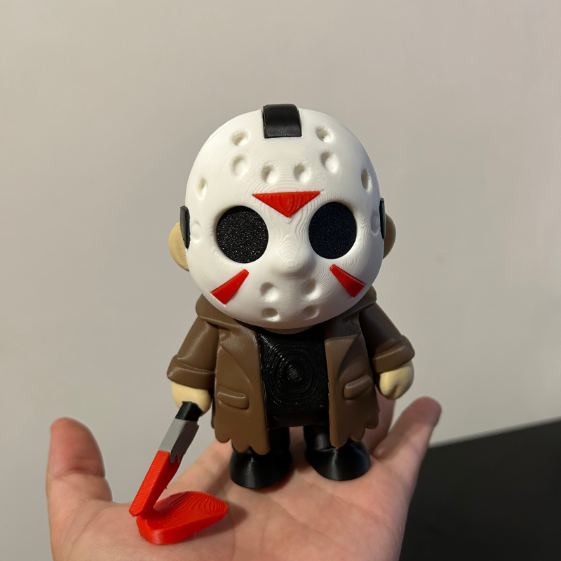 Jason Voorhees 3D Baskılı Korku Figürü - Halloween Dekorasyon