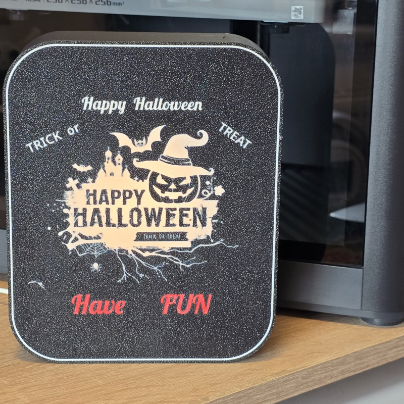 Cadılar Bayramı LED Işık Kutusu - 3D Baskı Dekoratif Lamba