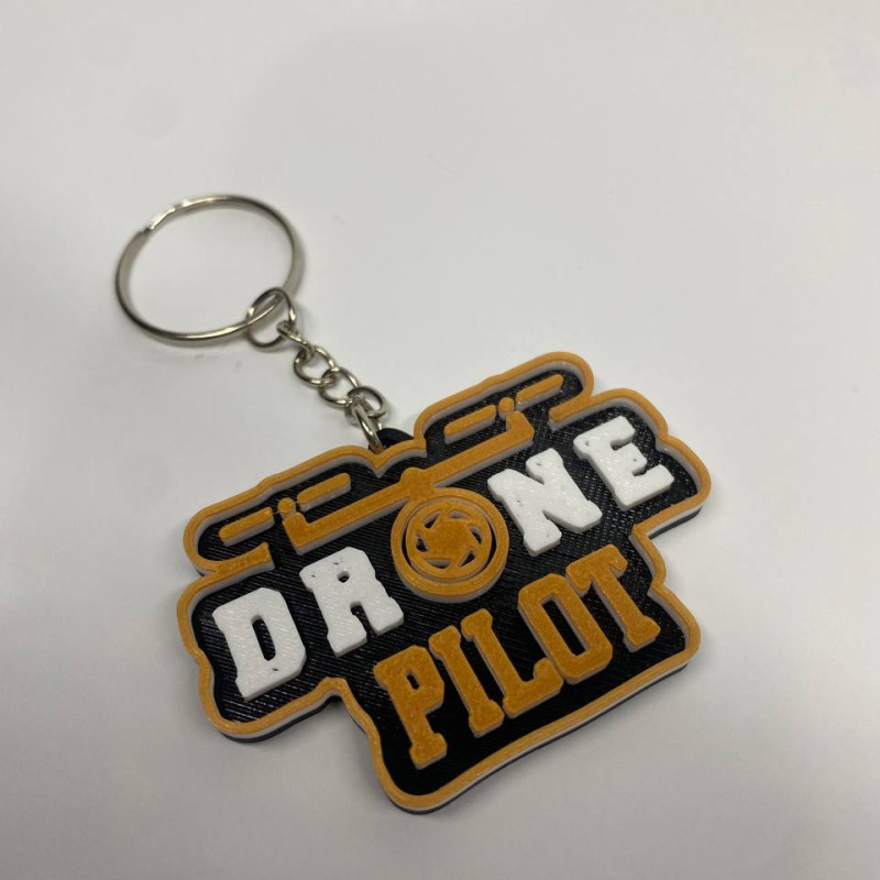 DRONE PILOT Anahtarlık - 3D Baskılı Drone Tutkunları İçin Özel Tasarım