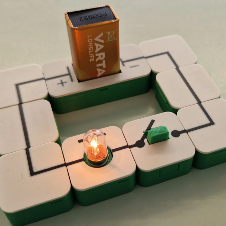 Manyetik Elektrik Devre Eğitim Seti - 3D Baskılı Eğitici Oyuncak