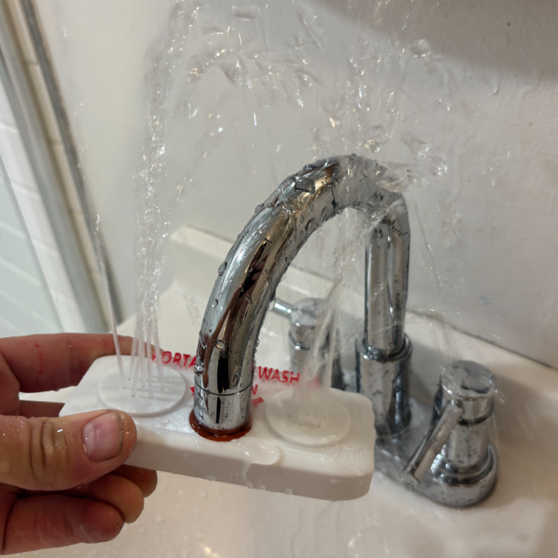 Taşınabilir Acil Göz Yıkama İstasyonu - 3D Baskılı Medikal Ürün