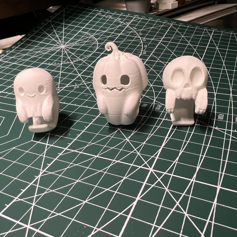 Cadılar Bayramı Sarılma Yüzükleri - Hayalet, Kafatası, Balkabağı Tasarım