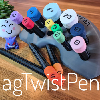 MagTwist Manyetik Kalem - 3D Baskı Mıknatıs Tutucu ve Yerleştirici