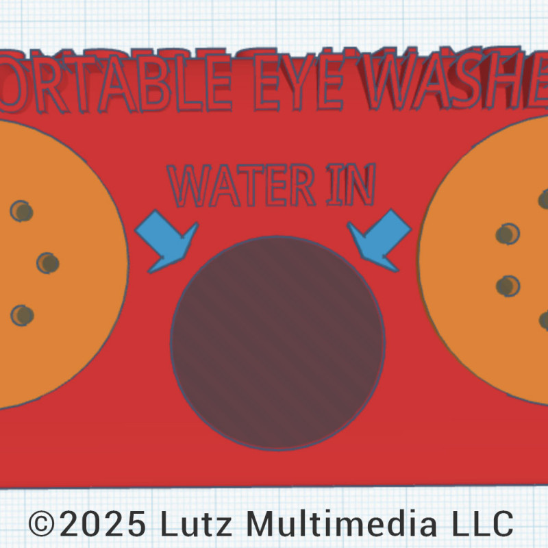 Taşınabilir Acil Göz Yıkama İstasyonu - 3D Baskılı Medikal Ürün