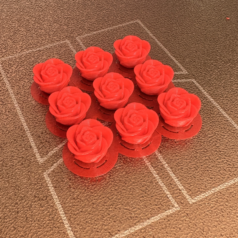 Sevgi Dolu Çocuk Gül Yüzük - 3D Baskı Özel Tasarım