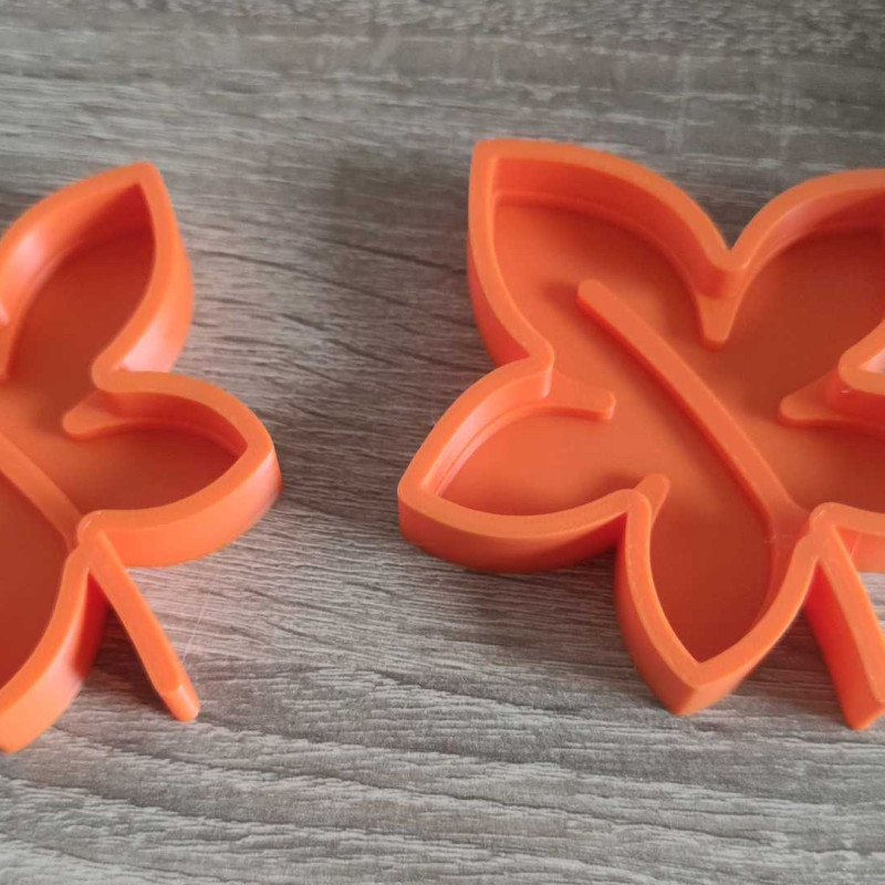 Sonbahar Duyusal Yaprak Tepsileri - 3D Baskı Eğitici Oyuncak