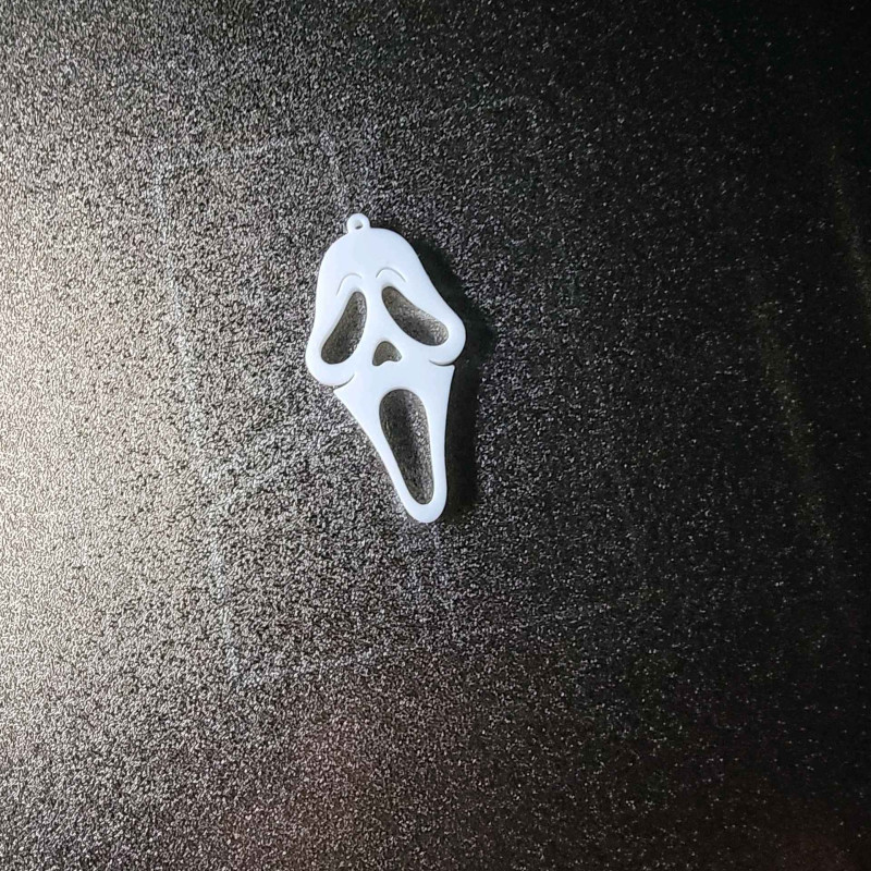 Scream Maske Anahtarlık - 3D Baskılı Korku Aksesuarı