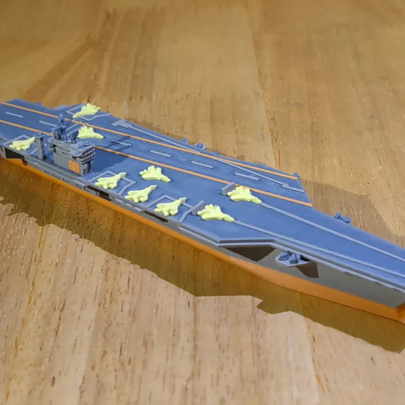 USS Nimitz Uçak Gemisi 3D Baskı Modeli - 1:800 Ölçekli Koleksiyon