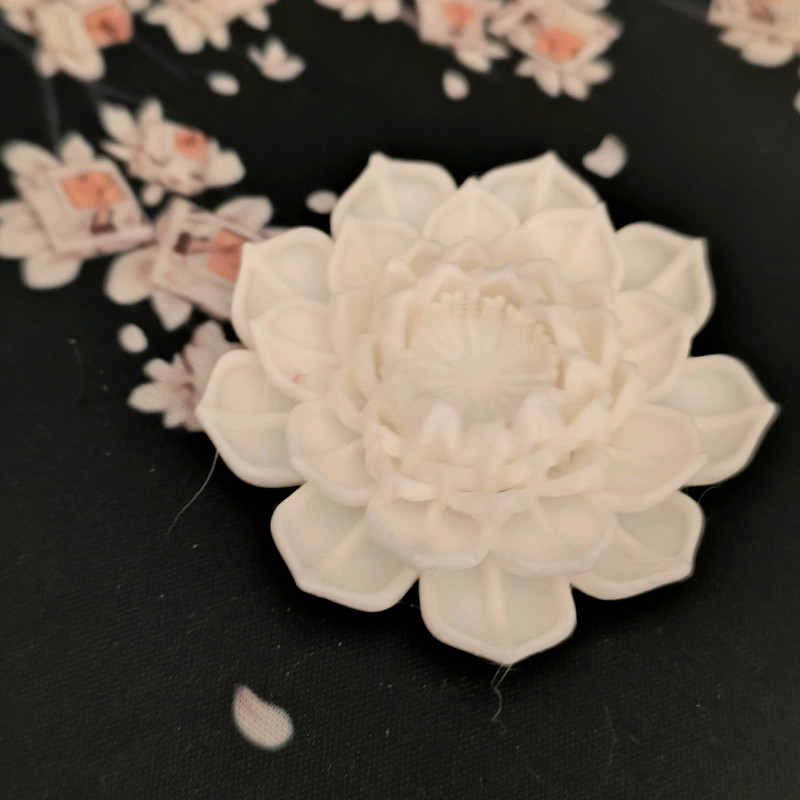 Detaylı Lotus Çiçeği 3D Baskı Dekorasyon Modeli Detaylı Lotus Çiçeği 3D Baskı Dekorasyon Modeli