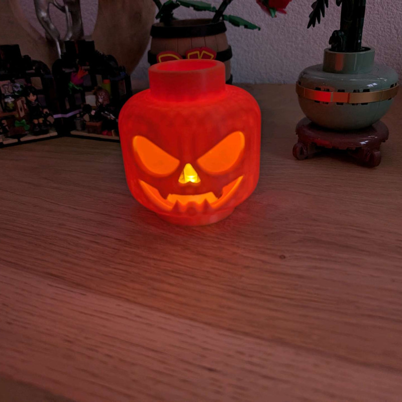 LEGO Fener Lamba - LED Mumluk 3D Baskı Dekor