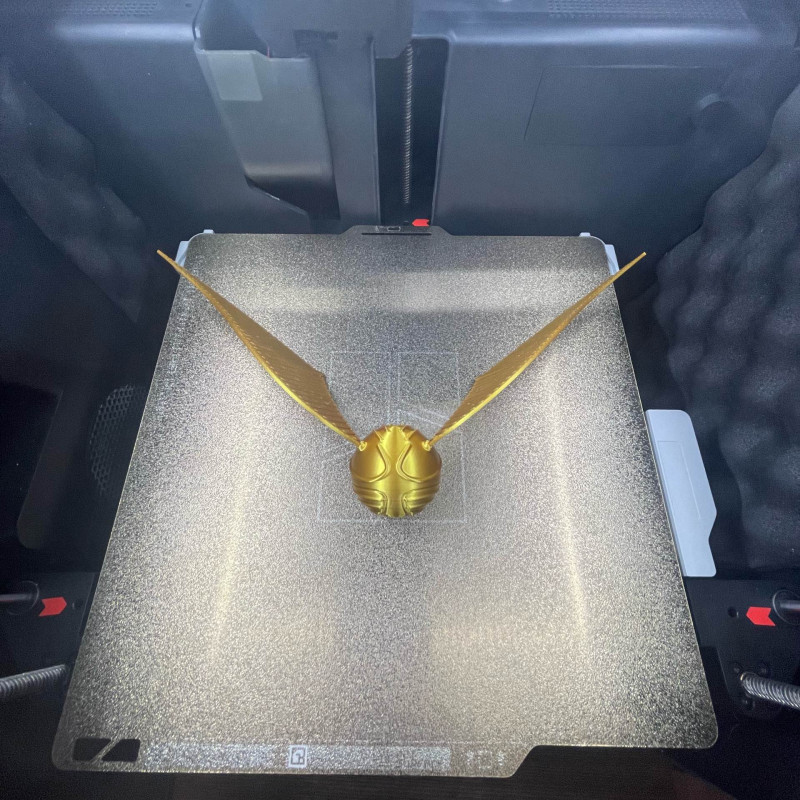 Esnek Kanatlı Altın Snitch 3D Baskı Modeli - Harry Potter Aksesuar