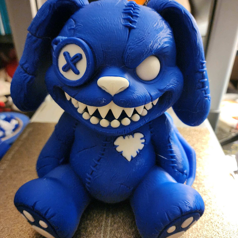 Korkunç Tavşan - Ürkütücü Sevimli 3D Baskı Figür