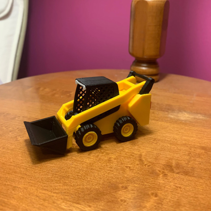 1:48 Ölçekli CAT 272 Mini Skid Steer Yükleyici 3D Baskı Modeli