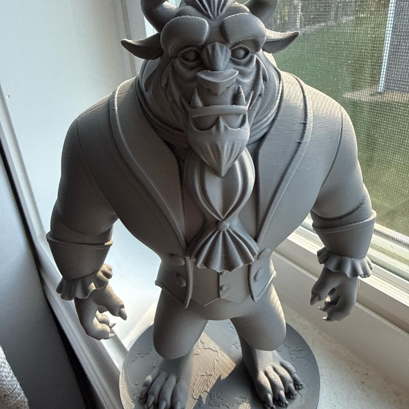 Güzel ve Çirkin 3D Baskı Minyatür Figür - Koleksiyonluk Dekor