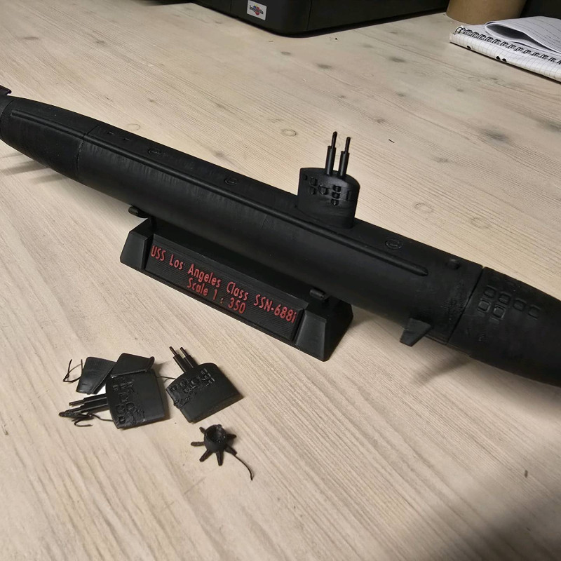 1:350 Ölçekli USS SSN-688i Los Angeles Sınıfı Denizaltı Modeli