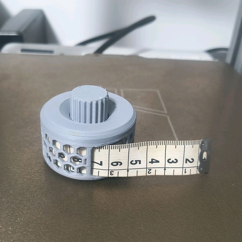 Şerit Metre Saklama Kutusu - Hafif 3D Baskılı Pratik Depolama