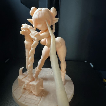 Desteksiz Goblin Kız Figürü - 3D Baskı Minyatür