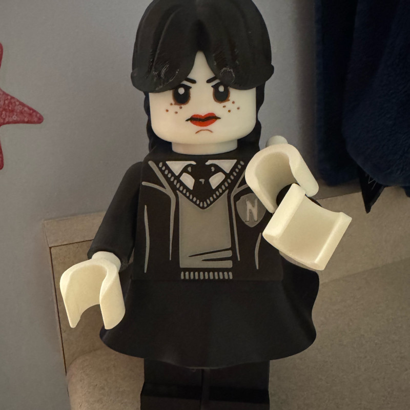 Wednesday Addams 3D Baskı Figür - 21 cm Koleksiyonluk Oyuncak