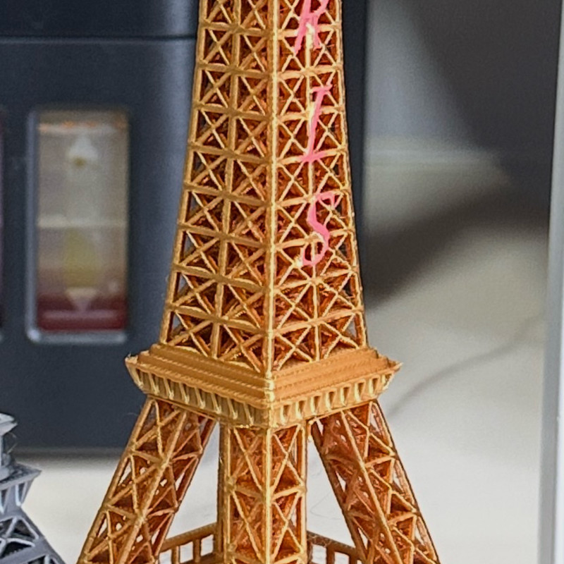 3D Baskı Eyfel Kulesi Maketi - 18cm 22cm 28cm Boyutlarında